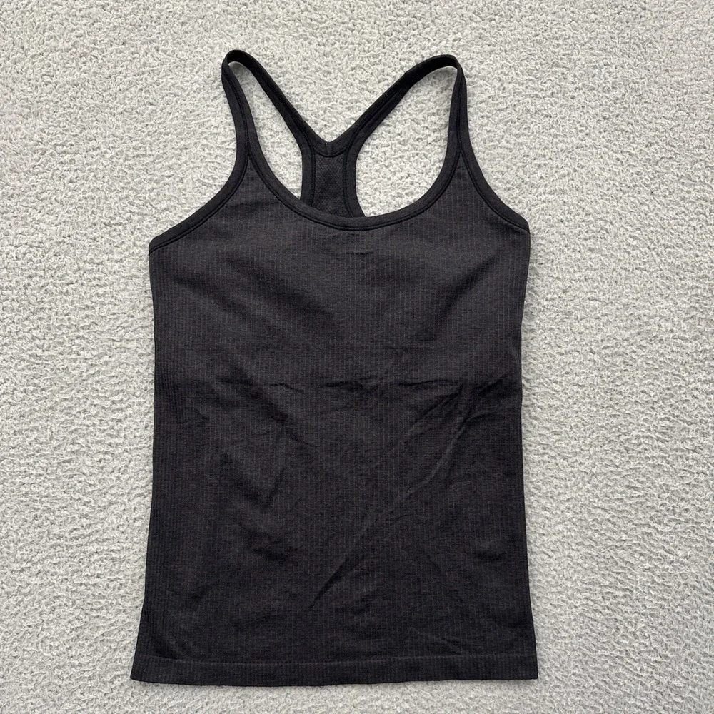Lululemon Ebb To Street Tank Top Black Athletic Athleisure Women's 8